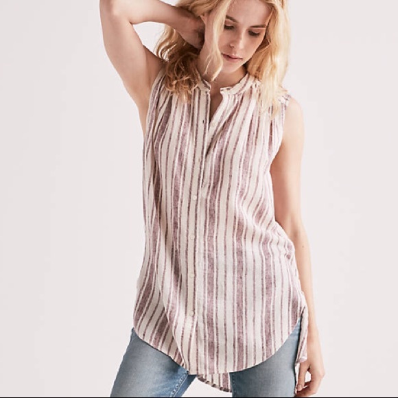 Lucky Brand - Gray Striped Tunic - Picture 5 of 5